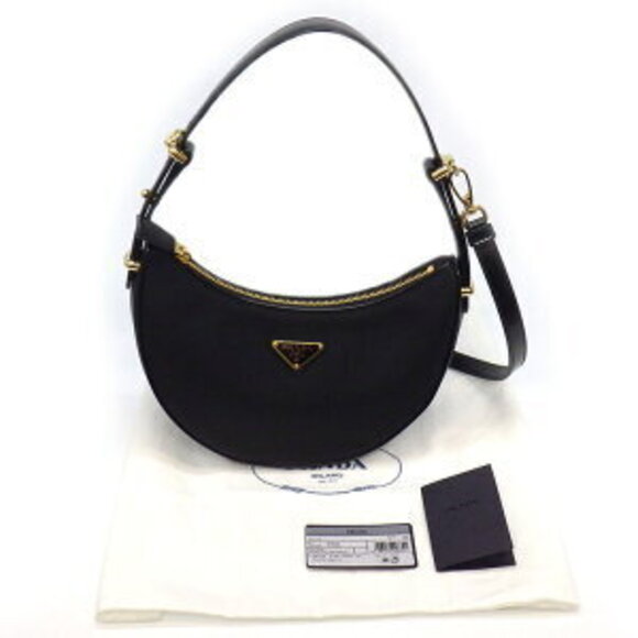 Prada 2way Shoulder Bag Black Leather - Picture 10 of 10